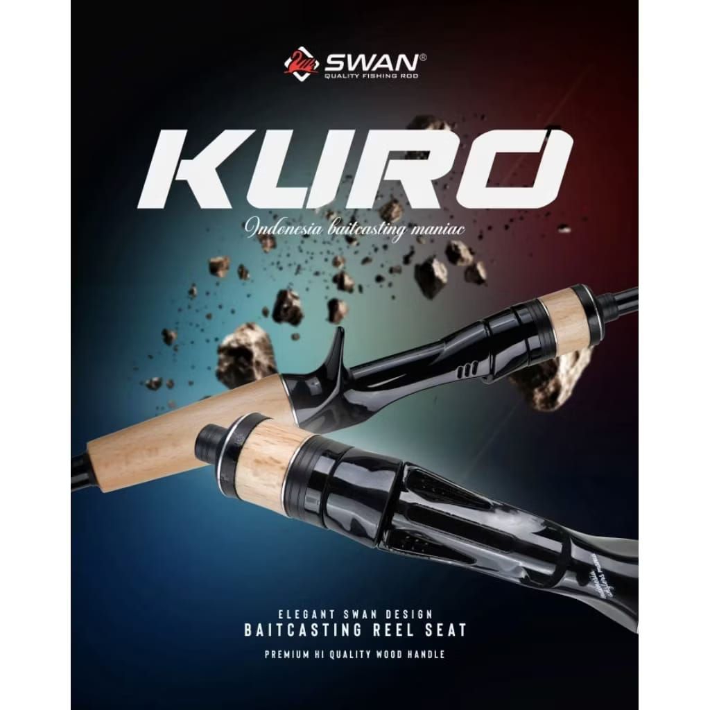 joran SWAN KURO BAITCASTING 602/180CM -Hi carbon SOLID tip