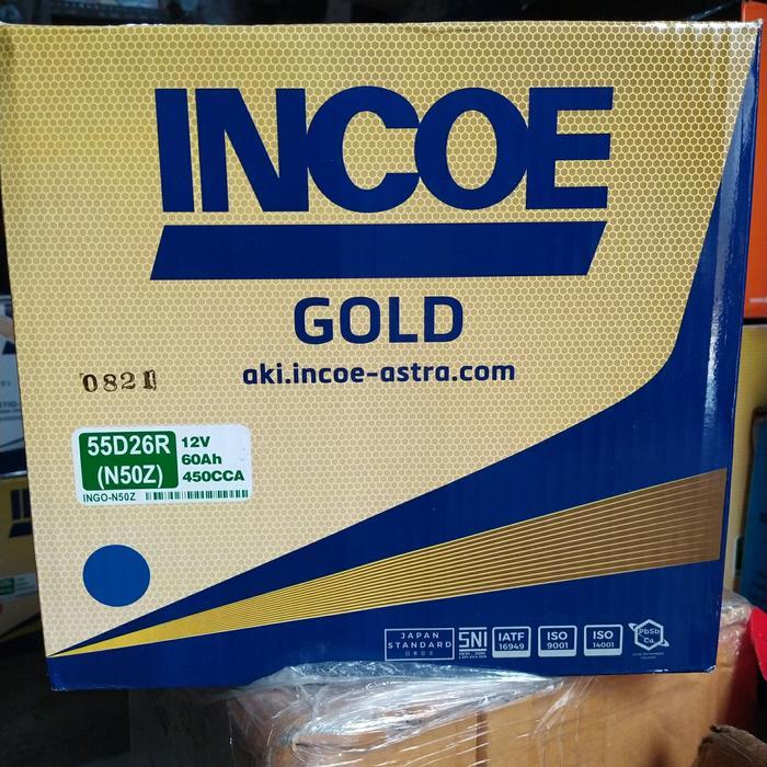 Aki Incoe Gold N70ZL Aki Mobil 75Ah 12V