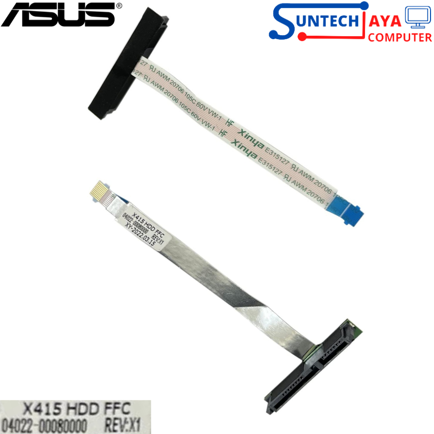 FLEKSIBEL KONEKTOR HDD SSD SATA LAPTOP ASUS M409DA M412D M415 X409 X412 X415 X416 UPGRADE KIT NEW OR