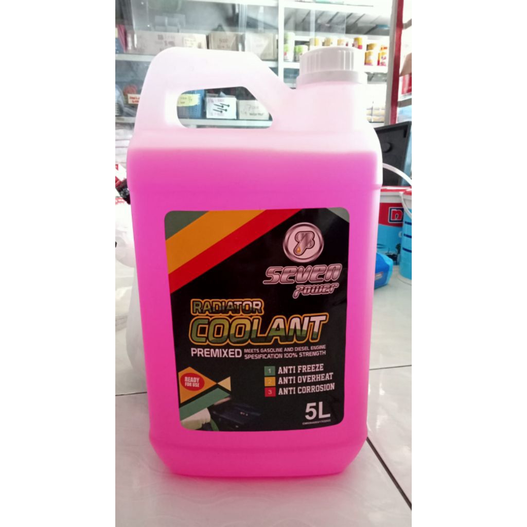 air radiator coolant 5 liter merah/pink radiator coolant