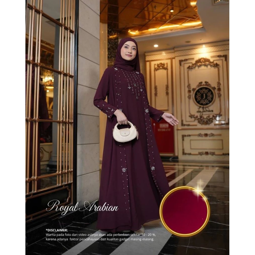 Abaya Turki Syar'i Gamis Royal Arabiyan Kondangan Remaja/Dewasa Dress Lebaran 2026 Dres wanita kekin