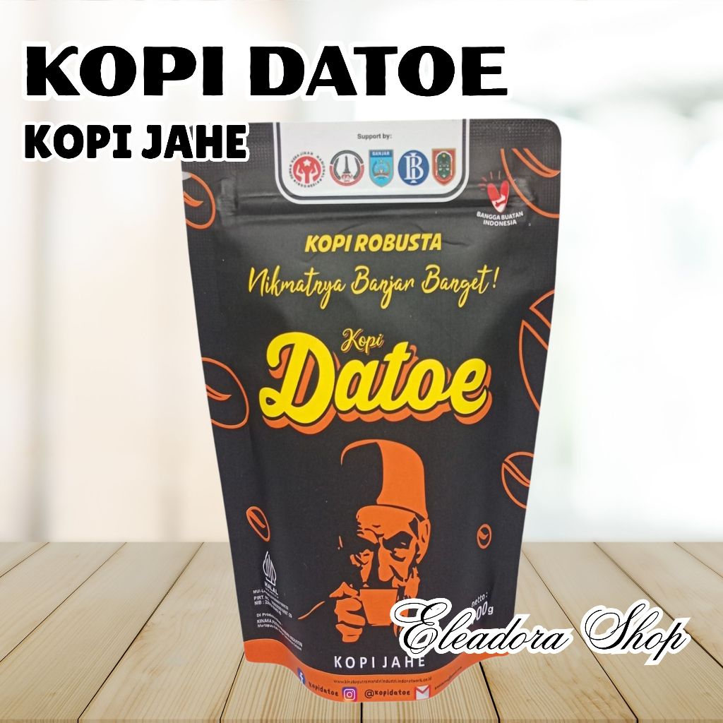 Kopi Datoe Jahe - Kopi Robusta Plus Jahe Merah Khas Martapura