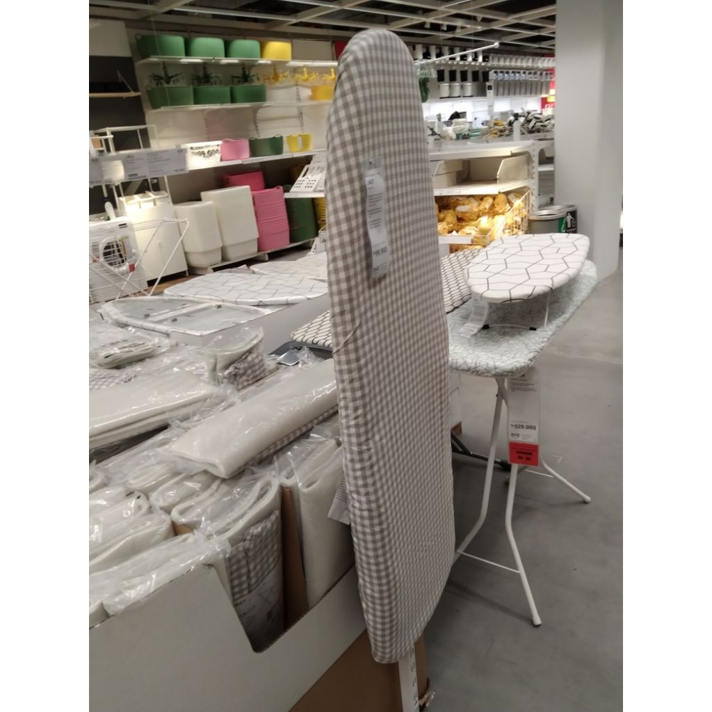 Cover meja setrika 33-40 x 108-120cm Sarung Papan Setrika dg Lapisan Busa Tipis Ironing Board Cover