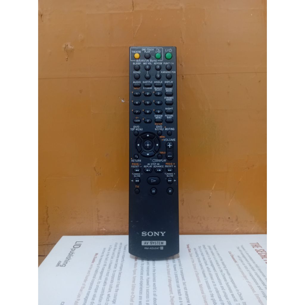 REMOTE AV SYSTEM SONY SERI RM-ADU047 ORIGINAL