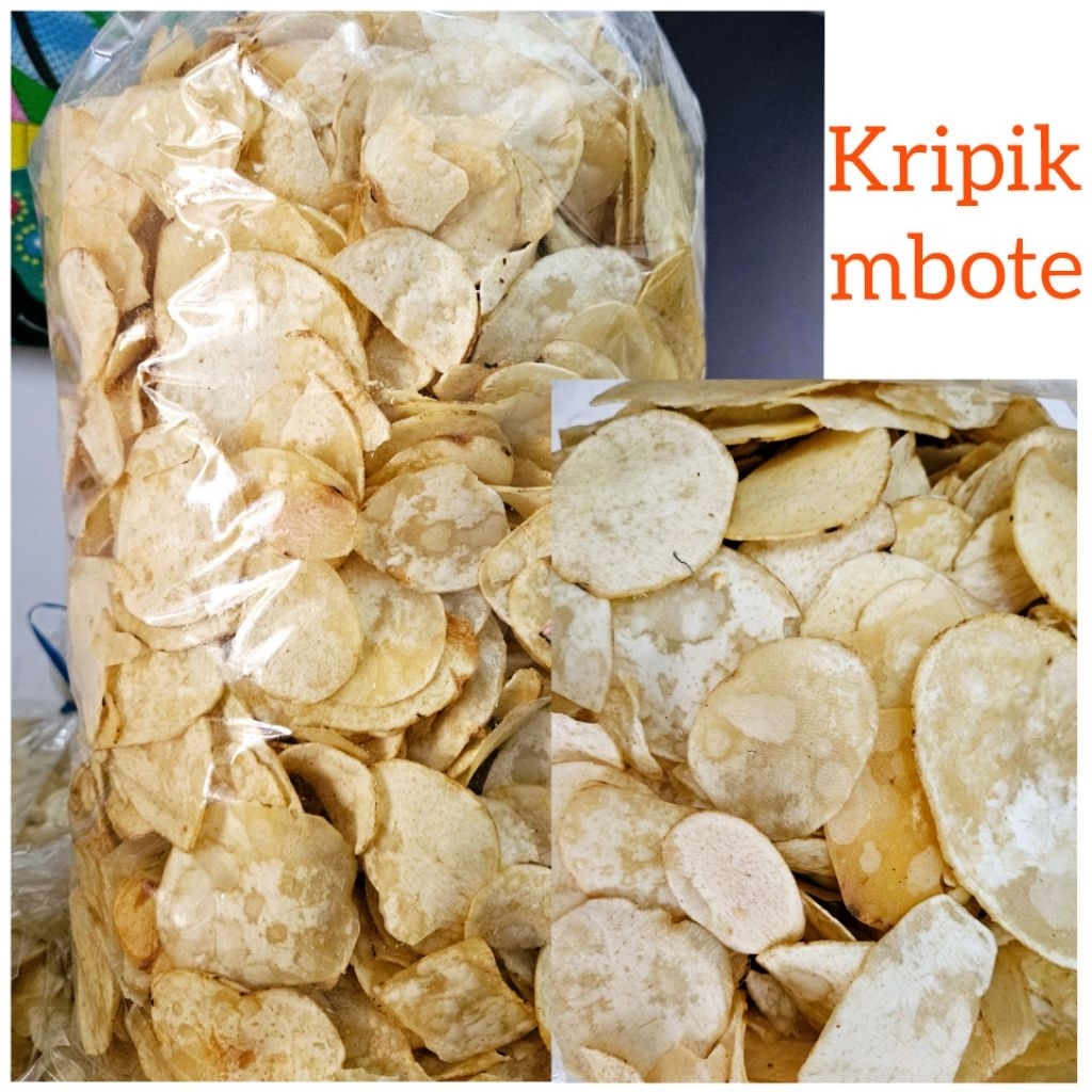 kripik mbote /kripik tales / kripik bentol /kripik mbote renyah, gurih