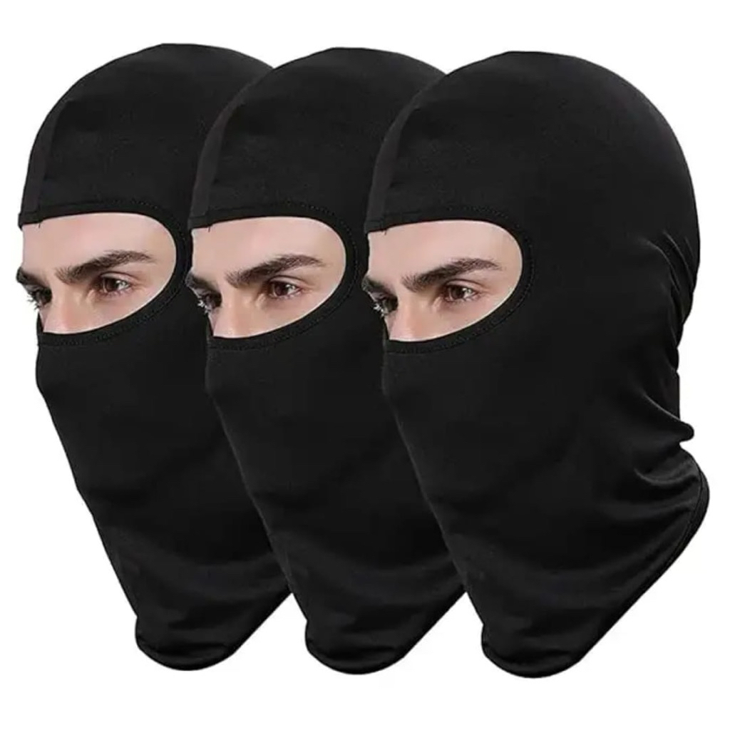Masker Ninja Masker Berkendara Warna Hitam