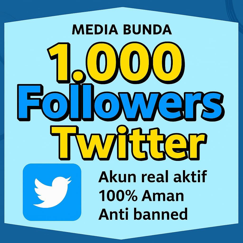 FOLLOWER TWITTER PERMANEN DAN BERGARANSI