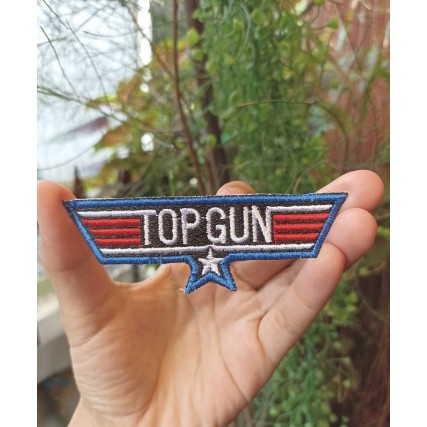 Emblem Patch Bordir Logo Top Gun