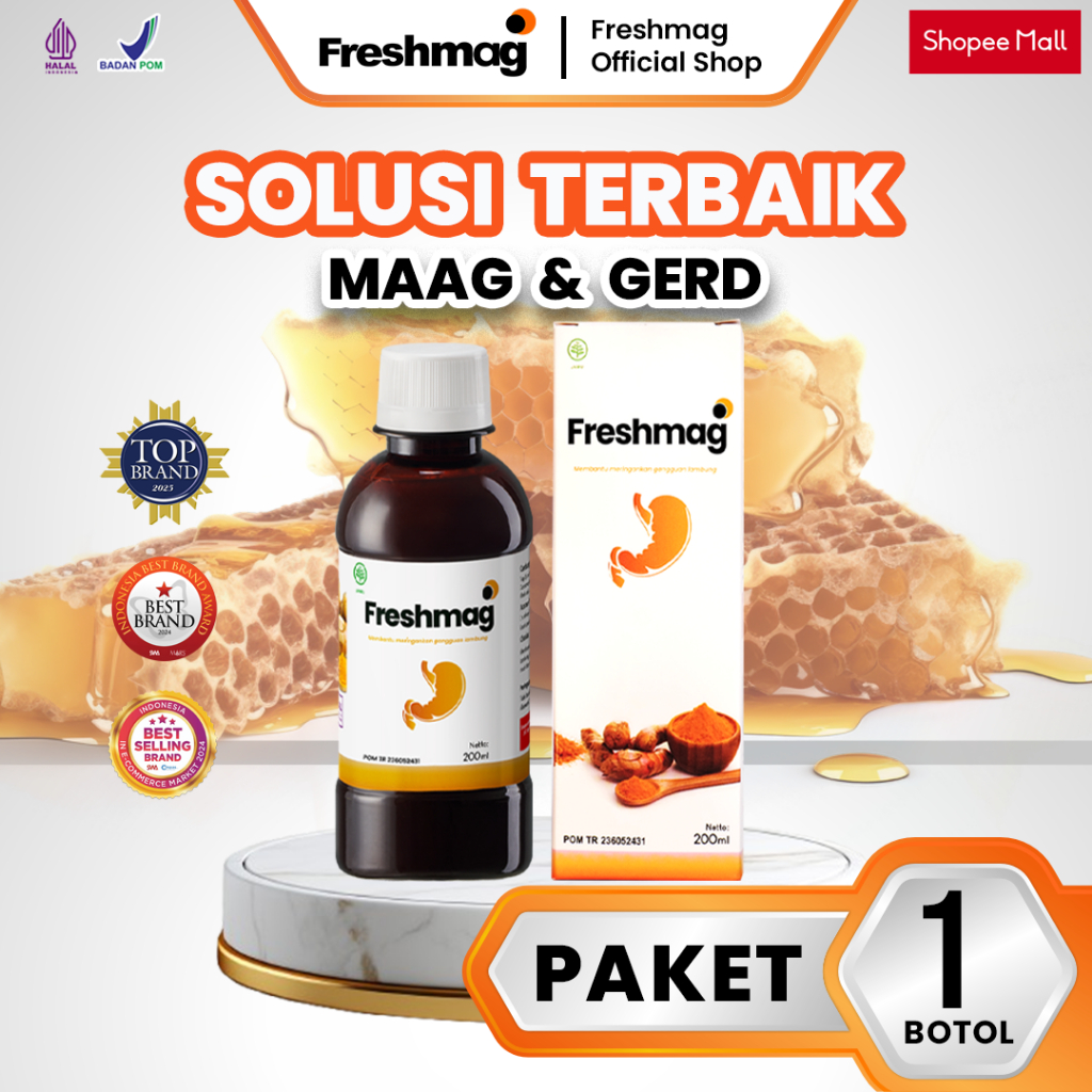 Obat Lambung Freshmag Asli Herbal Terbaik Atasi Asam Lambung Radang Lambung Maag & Gerd Melancarkan 