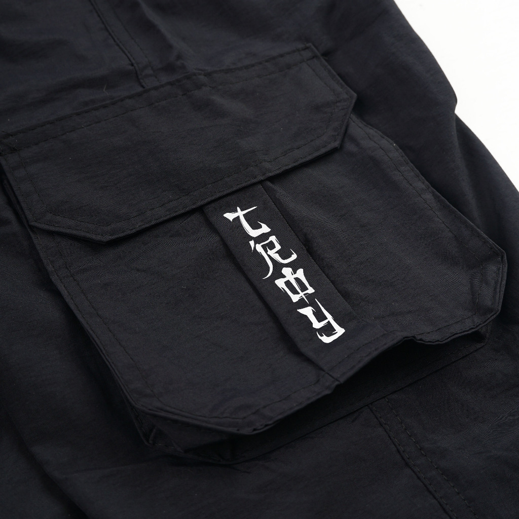 Troy Company Long Cargo Pants Black Ronin - Celana Panjang Cargo Hitam LCT 3343