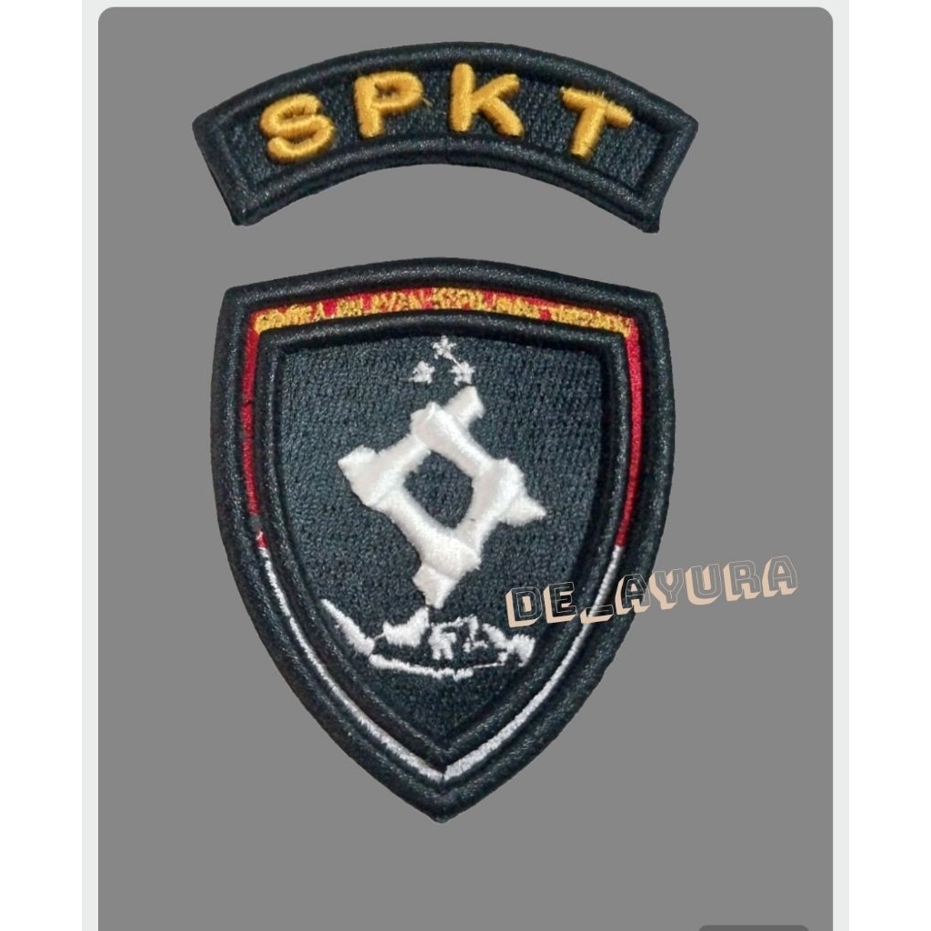 LOGO SPKT POLRI BORDIR TIMBUL KUALITAS BAGUS