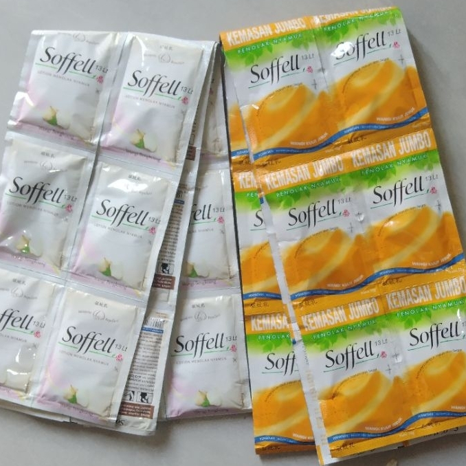 SOFFEL LOTION SACHET RENCENG/SOFFEL PENOLAK NYAMUK SACHET