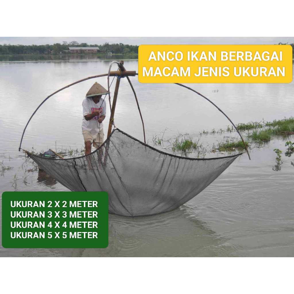 Sirib Ikan Anco Super 2x2 Meter Bahan RK