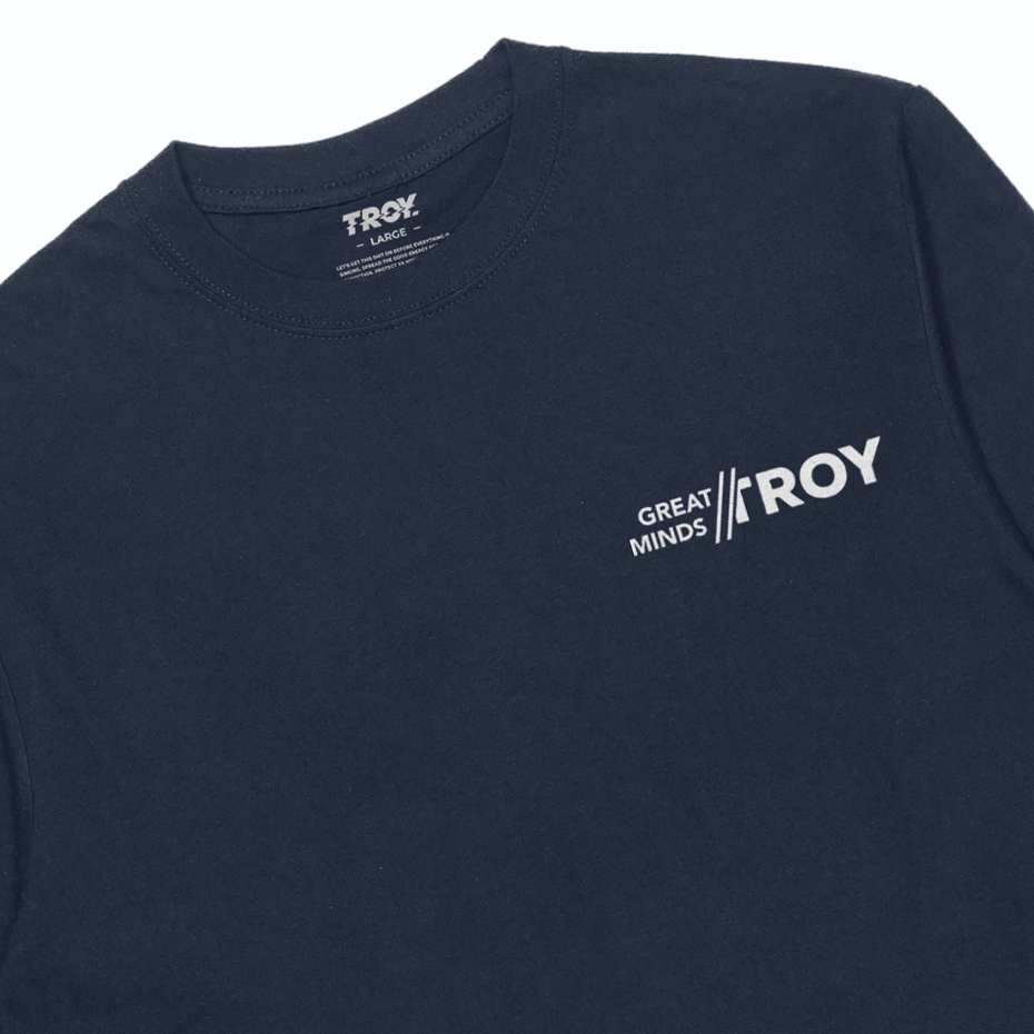 Troy Company Longsleeve Tshirt Navy Great Minds - Kaos Lengan Panjang Biru Navy LS 3161