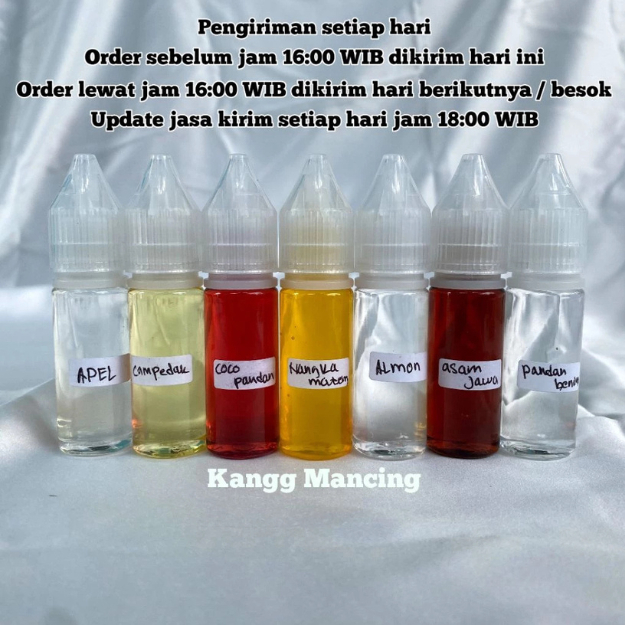 Essen Biang Murni Buah Buahan Hanyiran Amisan Atsiri Ukuran 80ml Aroma Lengkap Tajam dan Tahan lama 