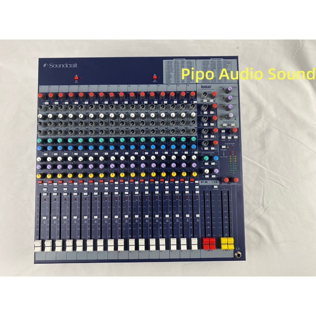 MIXER AUDIO SOUNDCRAFT FX16 ii MIXER 16 CHANNEL LEXICON EFFECTS FX16II fx 16 ii