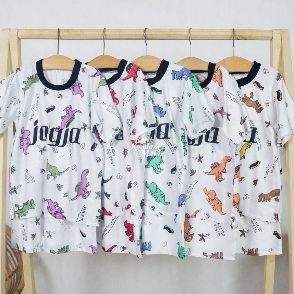 Oleh-Oleh Khas Jogja Baju Anak Dino Jogja Baju Gambar Dinosaurus Jogja Bisa Instan Sameday Bisa COD