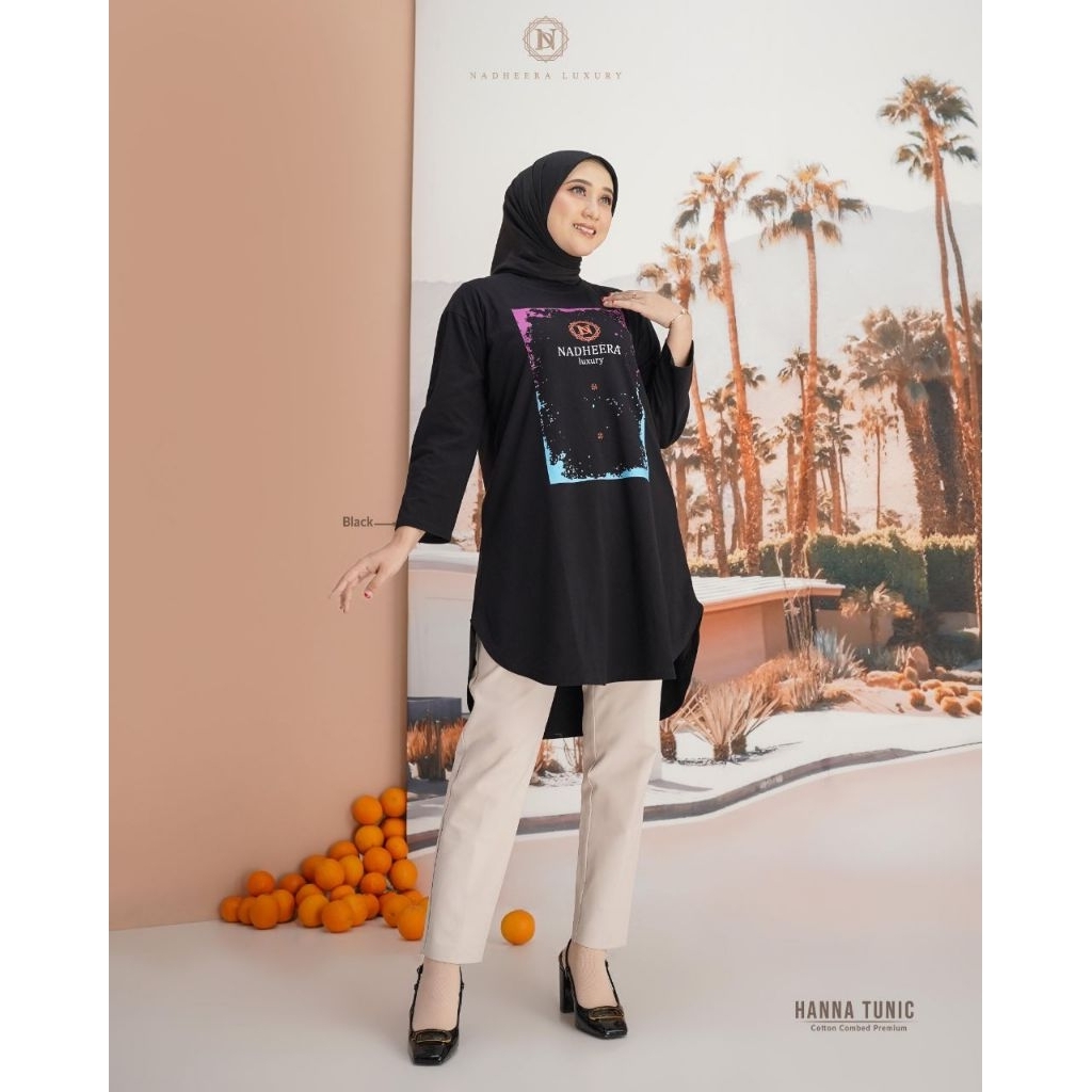 HANNA TUNIC BY NADHEERA LUXURY √ Tunik cotton √ tunik nadheera
