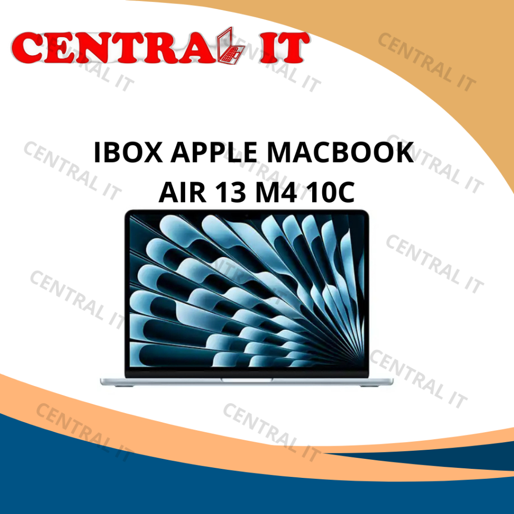 iBox Apple MacBook Air 13 M4 10C Skyblue dengan Chip M4, Baterai Hingga 18 Jam, Layar Liquid Retina,