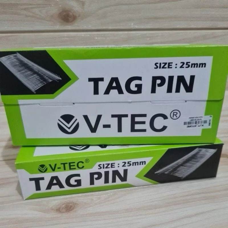 Tag Pin / V-Tec Tag Pin 25mm 35mm (Refill Tag Tembakan Baju)