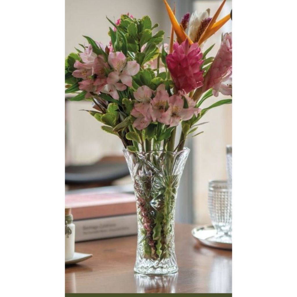 Vas Bunga Kristal Premium – Elegan & Mewah untuk Dekorasi Ruang Tamu / Meja Makan