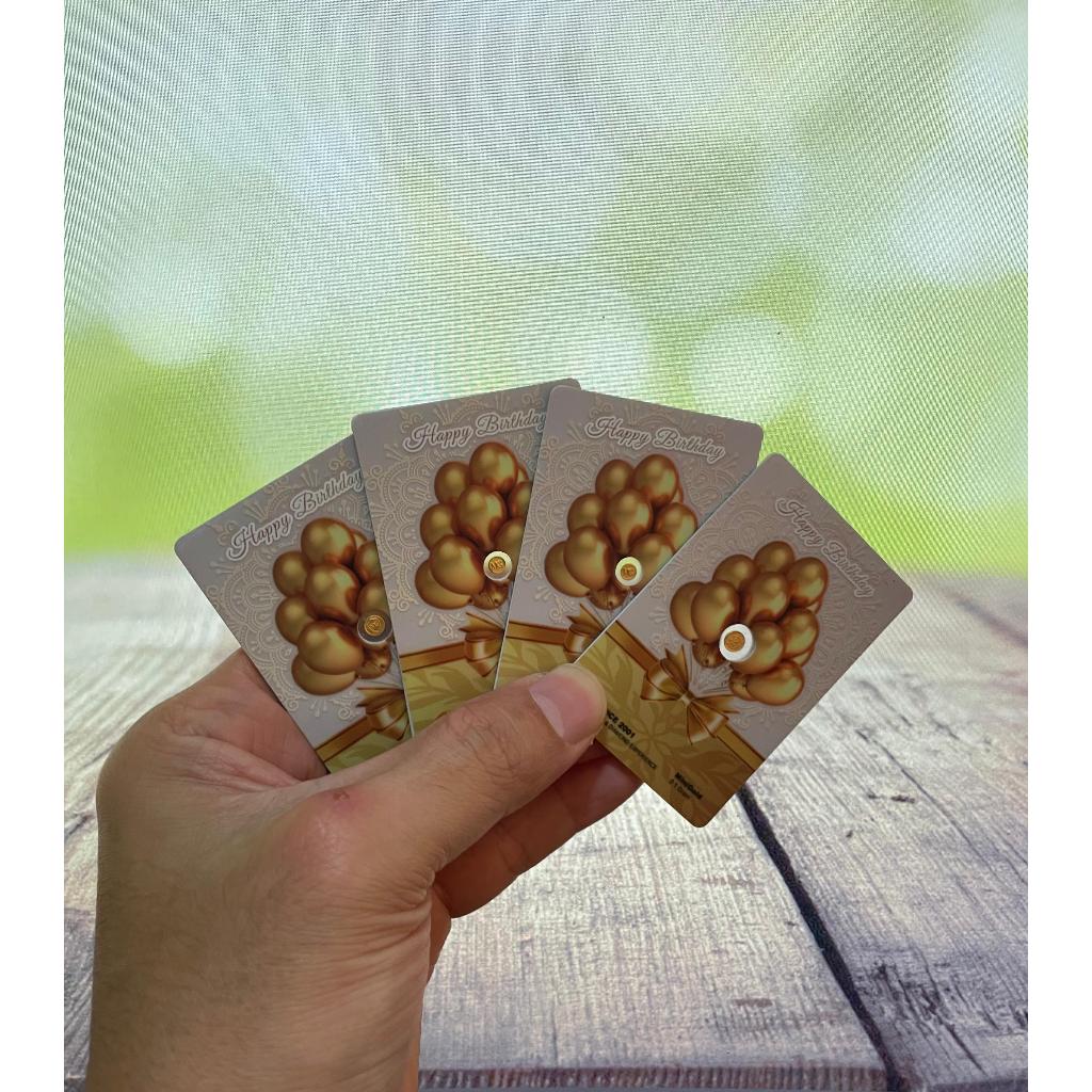 Minigold  Happy Birthday / Mini Gold Gift Series / 0.025gr 0.05gr 0.1gr