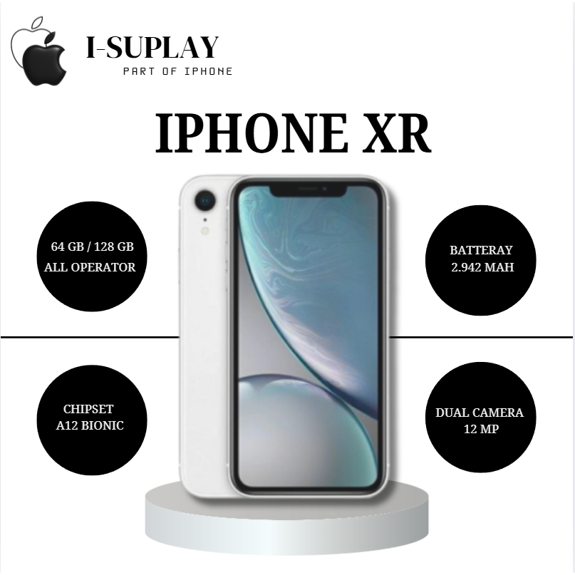 IP XR 128GB/64GB FULLSET SECOND INTER MULUS 100% Original