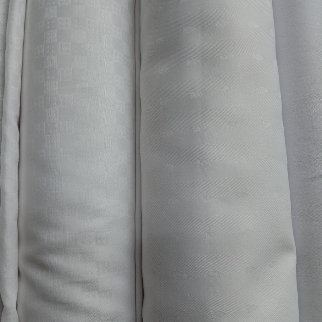 KAIN PUTIH EMBOSS | KAIN KATUN PUTIH EMBOSS | KAIN KATUN PUTIH PREMIUM