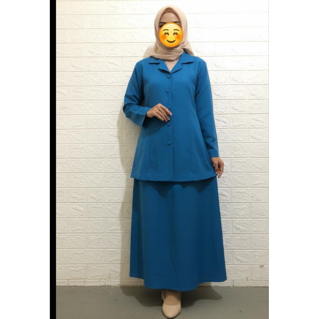 PL stelan seragam wanita guru nakes pns bahan drill