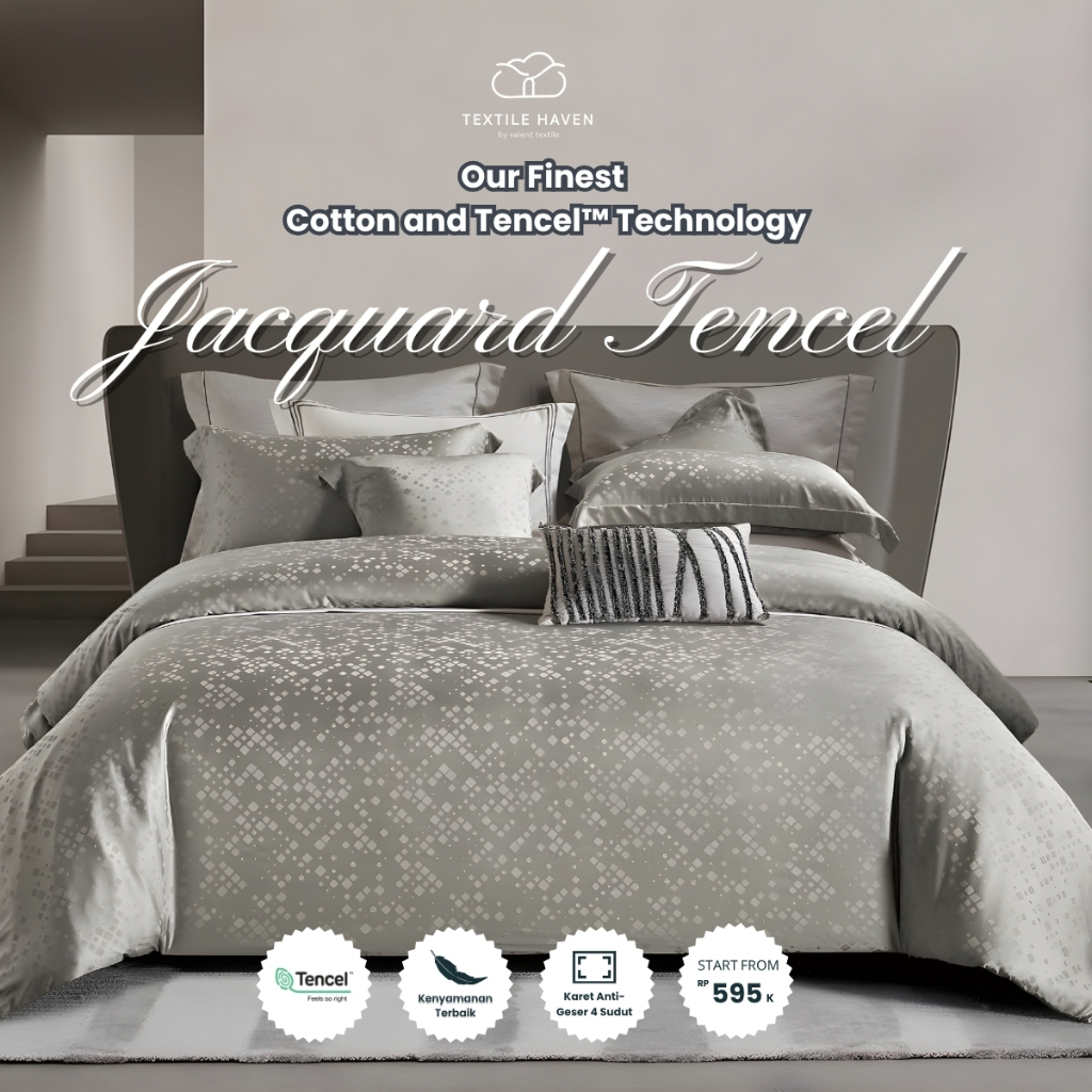 Sprei dan BedCover Jacquard Sutra Serat Bamboo Original 80s | Sprei KingKoil Sutra Emboss tinggi 40