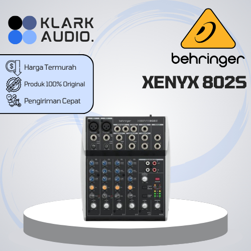 Behringer XENYX 802 S XENYX 802S 8 Channel Mixer Audio ORIGINAL