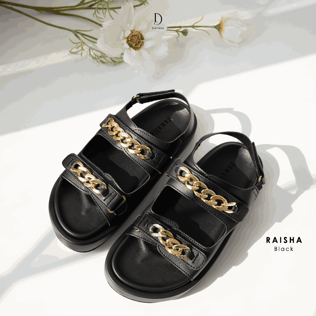 Damelia Melstore JKT Raisha Sandals Wanita Sepatu Sandal Perempuan Simpel Trendy