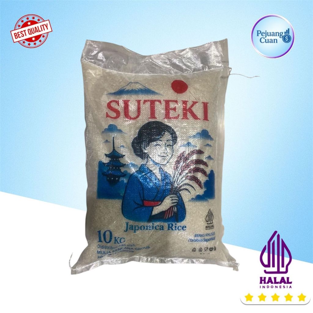 SUTEKI 10 KG JAPONICA RICE / BERAS SUSHI / BERAS JEPANG | BERAS JEPANG SEPERTI KOSHIHIKARI, KOKOKU, 
