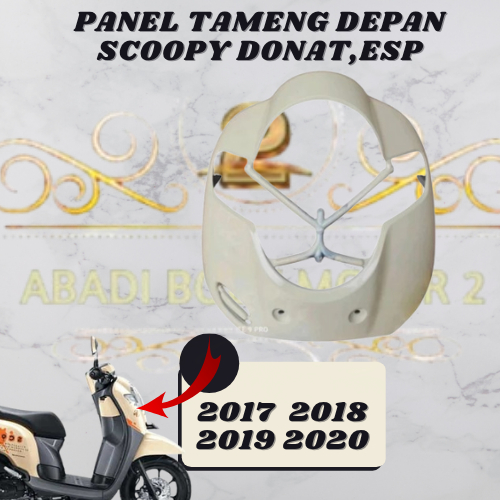BODY DEPAN  TAMENG DEPAN SCOOPY FI ESP 2017-2020 WARNA CREAM