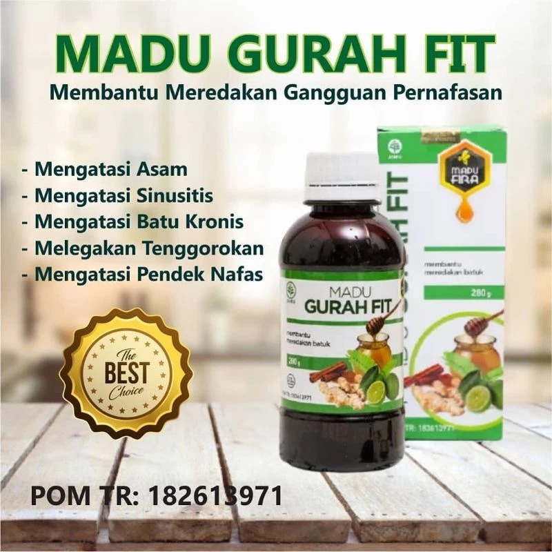 Madu Gurah Fit Asli Original Obat Batuk Untuk Dewasa dan Anak BPOM