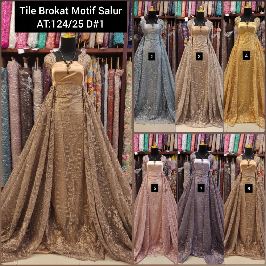 Tile Brokat Motif Salur (AT:124/25) (AT:240/25) D#1