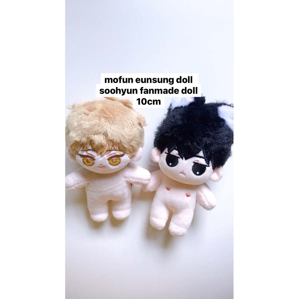 [checkmate manhwa] eunsung official doll 10 cm and soohyun fanmade doll 10 cm