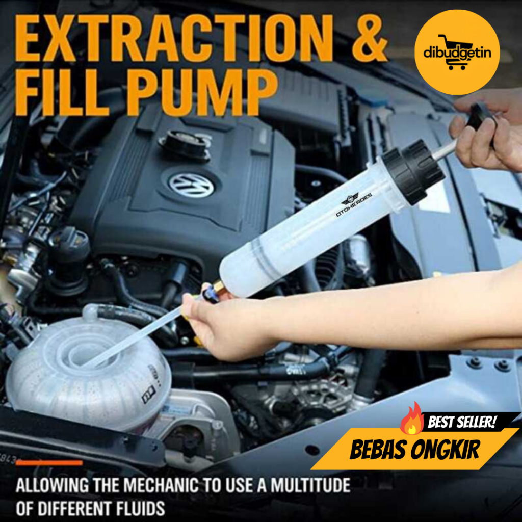 OTOHEROES Pompa Transfer Oil Extractor Syringe 500ml - NC01