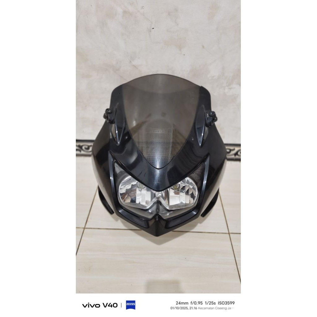 headlamp batok depan set kawasaki ninja 250 R karbu original