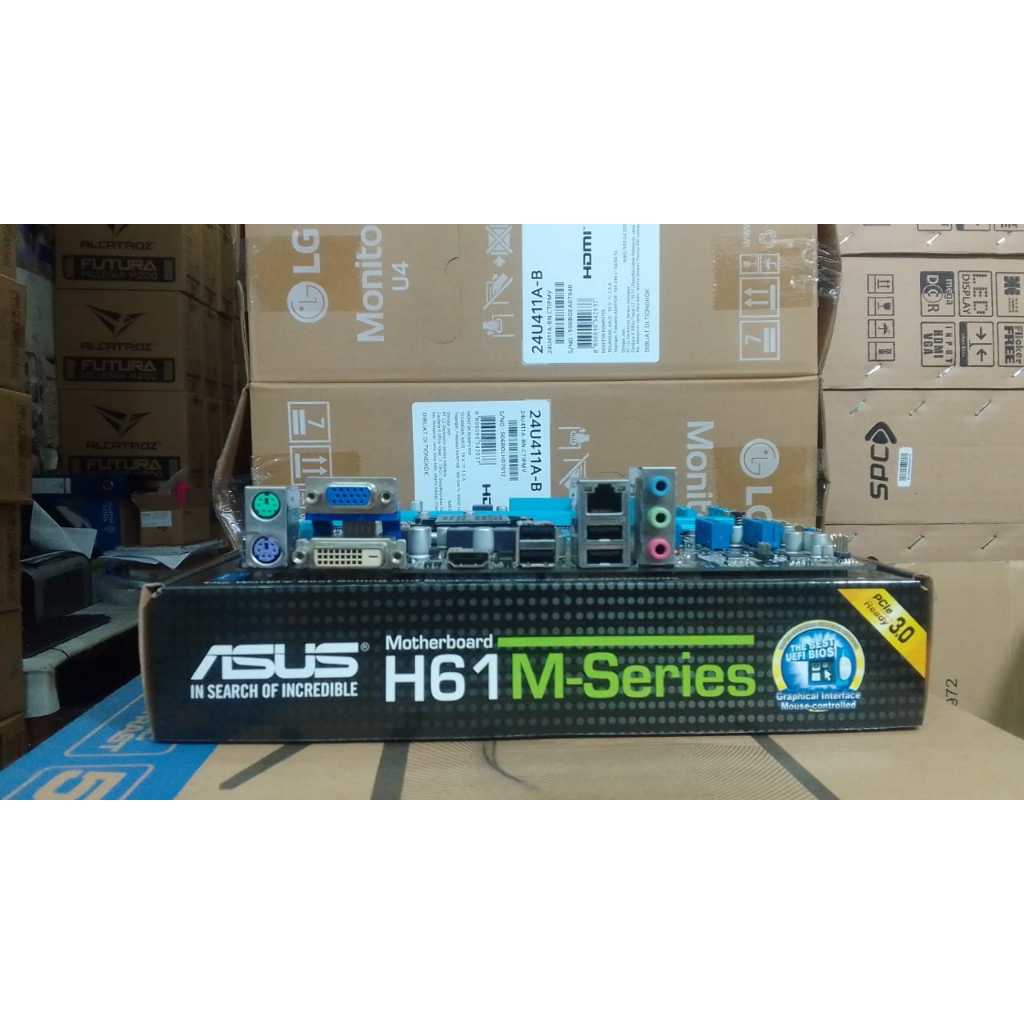 MOTHERBOARD ASUS H61M SERI RANDOM LGA 1155 suport PROCESSOR GEN 2 GEN 3 DDR3