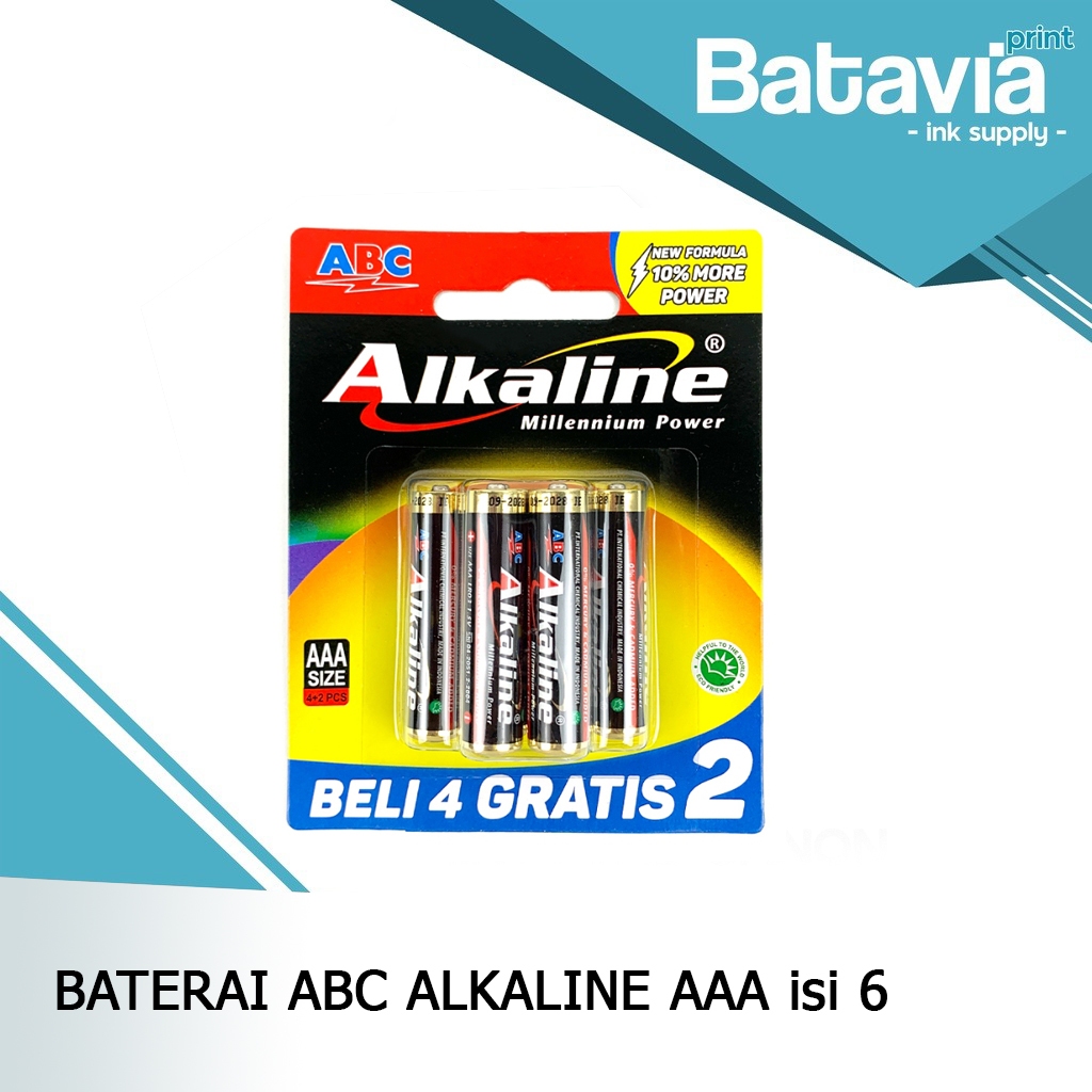 BATERAI ALKALINE AAA ISI 6 | BATERAI ABC ALKALINE A3 ISI 4+2