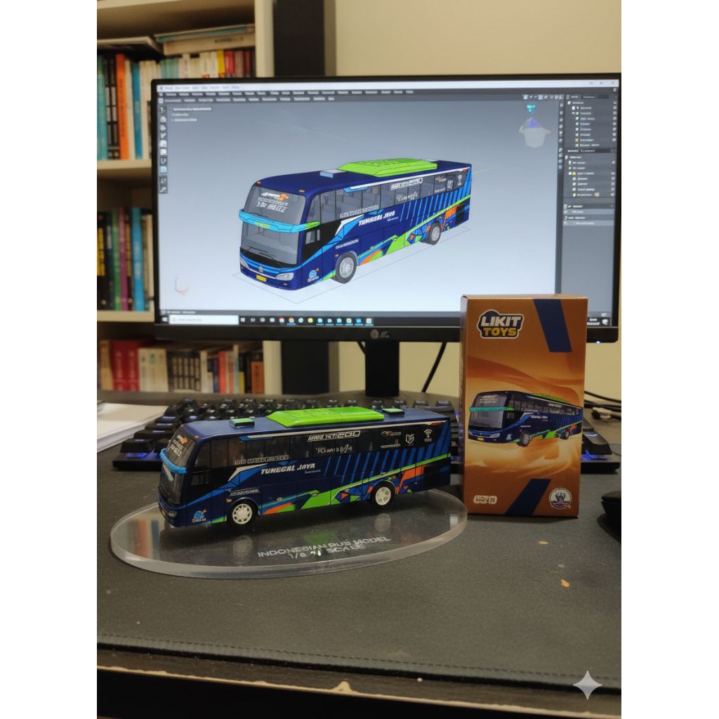 PROMO Miniatur Bus JEDHA JET BUS 5 Tunggal Jaya skala 1:87 GarasiBis