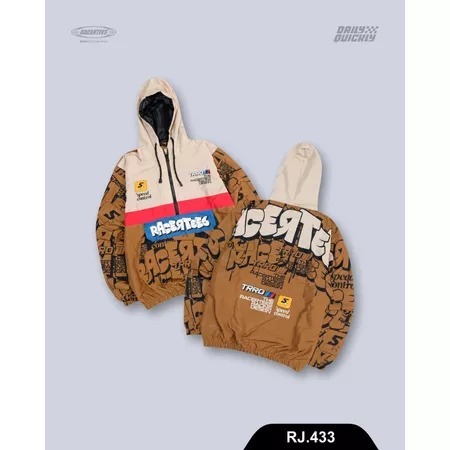 Jaket Anorax RACERTEES Markout Brown PARASUT