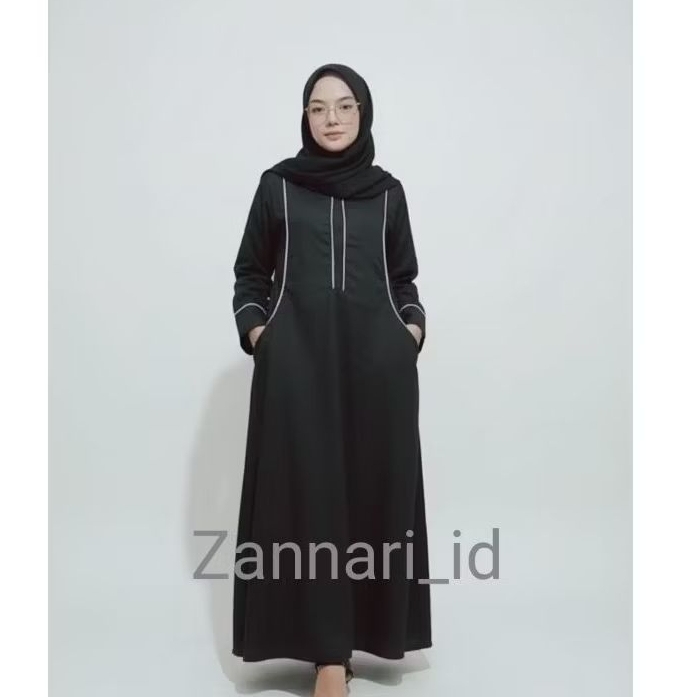 Abaya list//abaya wanita dewasa//abaya list tanam//abayahitam
