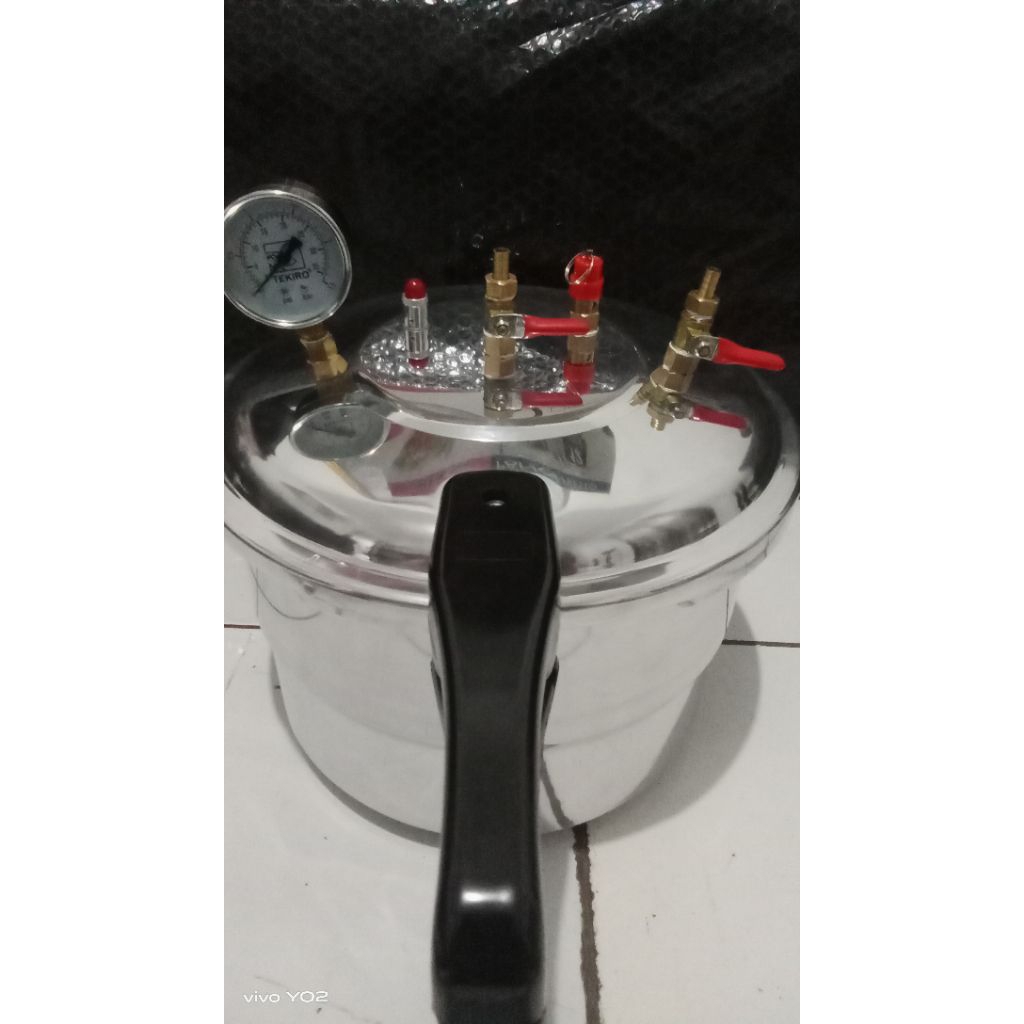 setrika uap panci presto modifikasi 8 liter