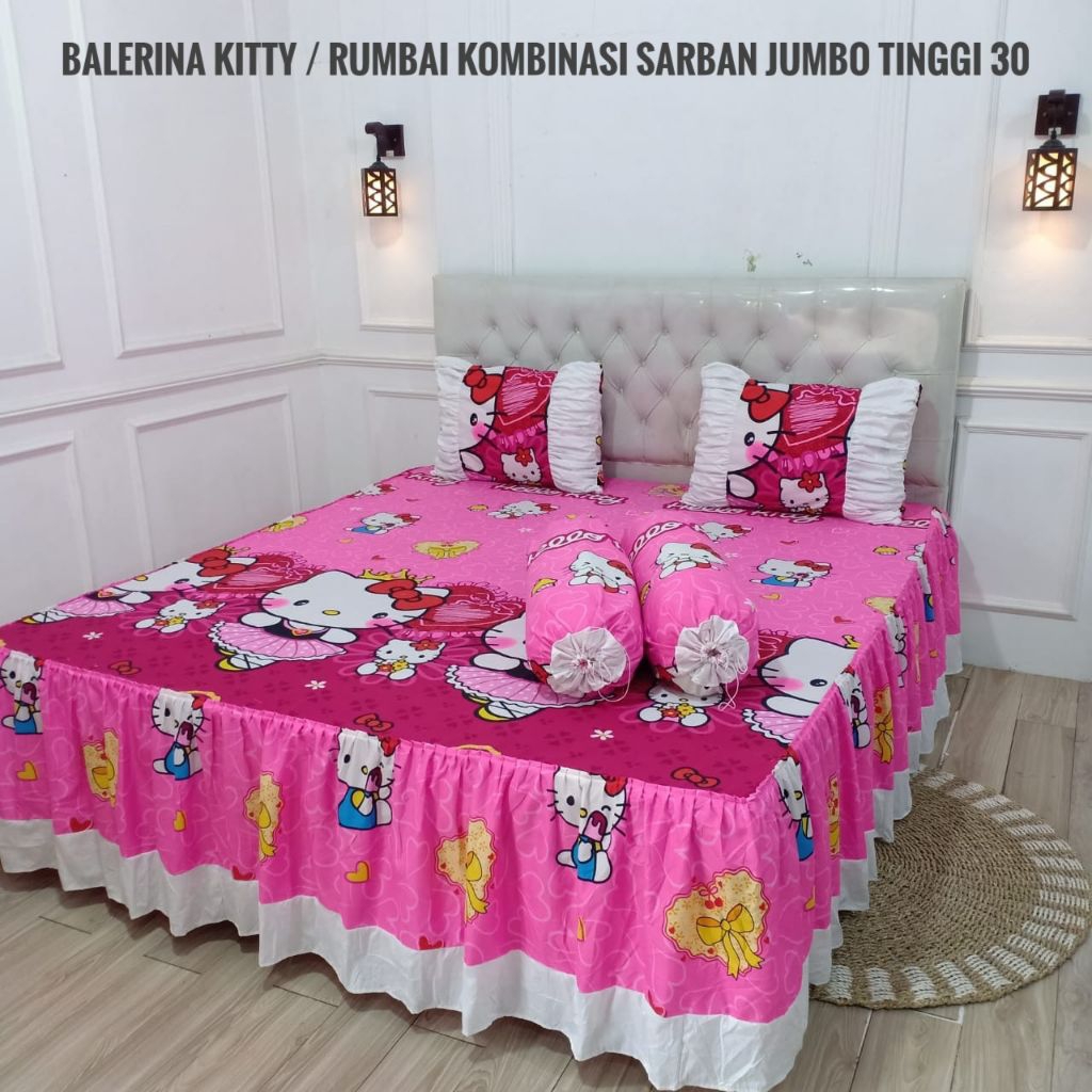 sprei rumbai kombinasi ukr 200x200x30 | bantal hotel | bantal jumbo