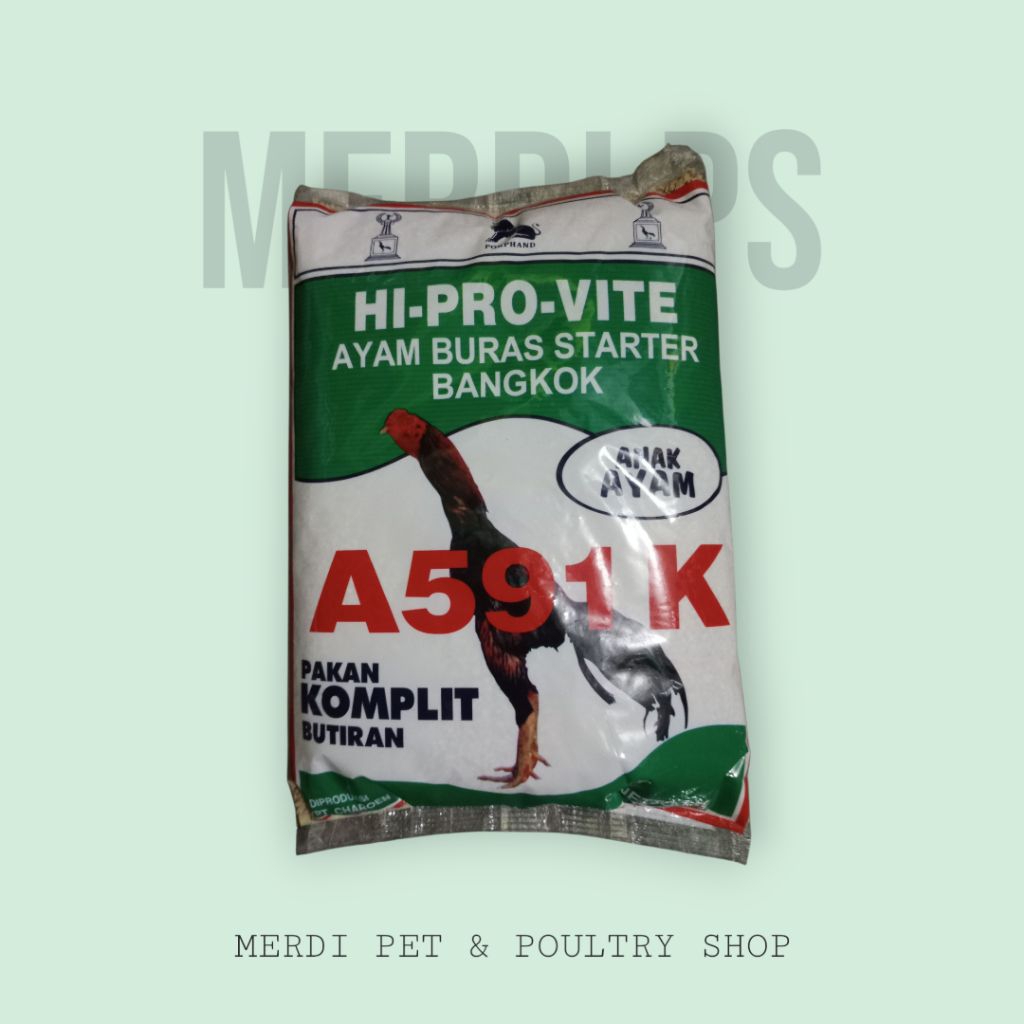 Hi-Pro-Vite A591K 1kg Original | Pakan Anak Ayam Buras & Bangkok Starter – Pakan Komplit Butiran