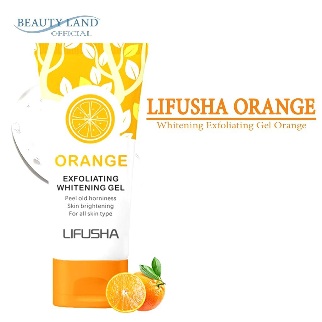 Lifusha Orange Body Lotion | Lotion Pemutih Kulit Whitening Brightening Vitamin C Ekstrak Jeruk Pele