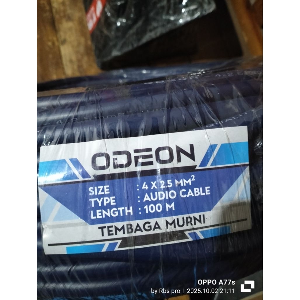 kabel odeon 4x2.5 warna biru