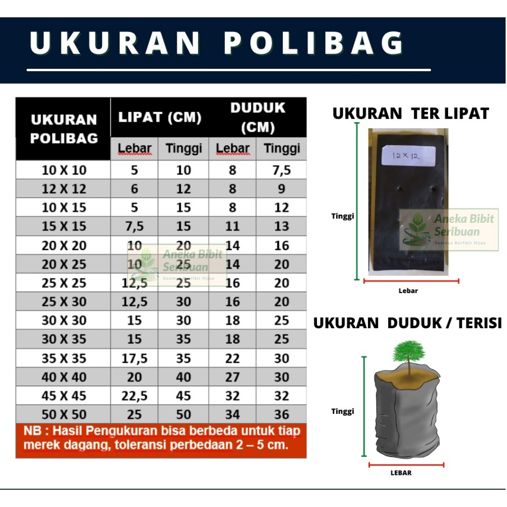 Alltechshop_ 1Kg - Polybag Tanaman Plastik Polybag / Polybag Tanaman